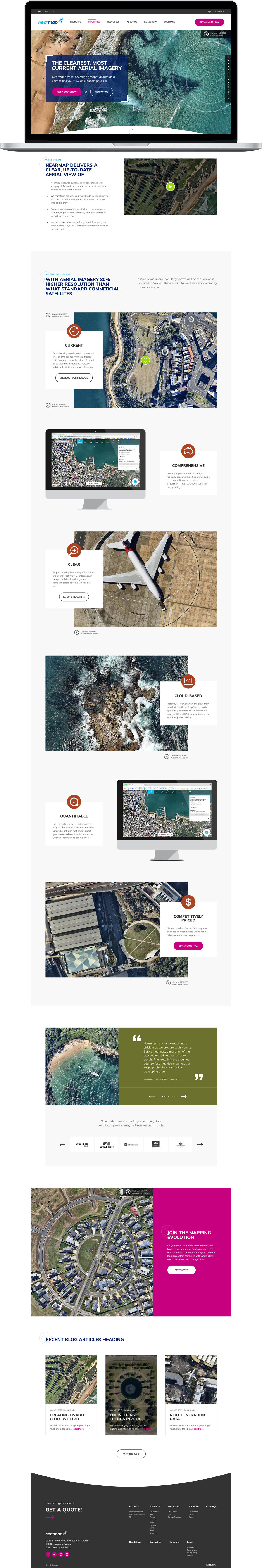 Nearmap Website Redesign